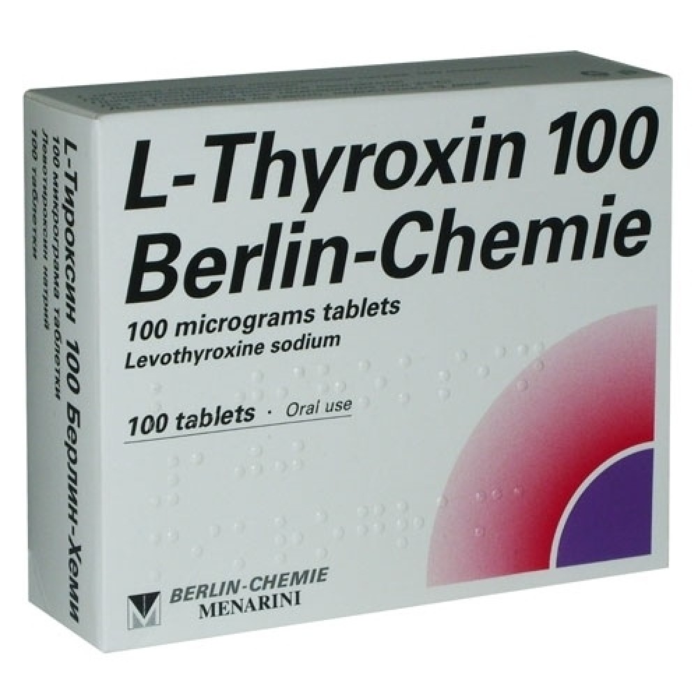 T4 L Thyroxin (levothyroxine sodium) - 100tabs (100mcg/tab)